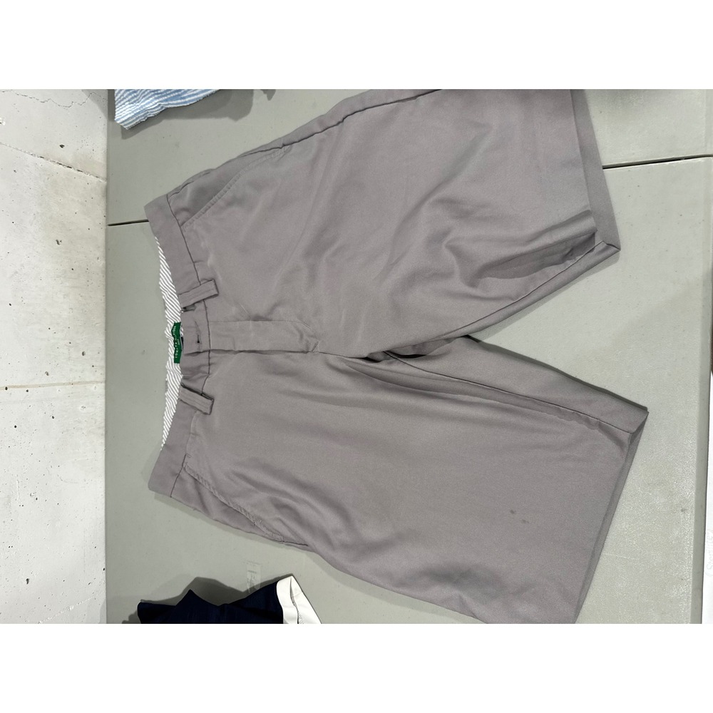 Tommy Hilfiger Golf Mens Gray Flat Front Performance Chino Shorts Size 32
